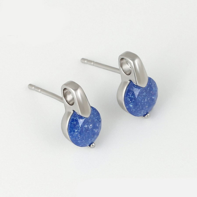 Vathë Xuping, 13 x 7 x 11 mm, argjendtë/kaltër 582