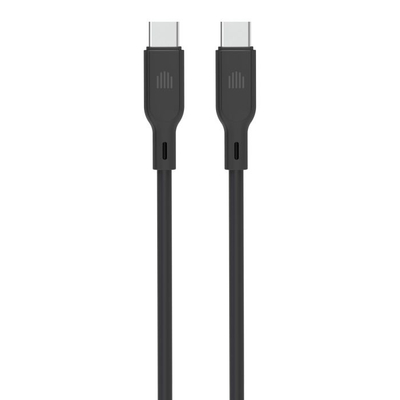 Dviced Cable USB-C To USB-C Silicone 1,25M, Black