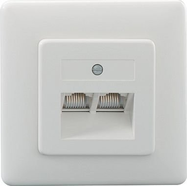 Prizë rrjeti Rutenbeck 13010247, RJ45, IP20, e bardhë
