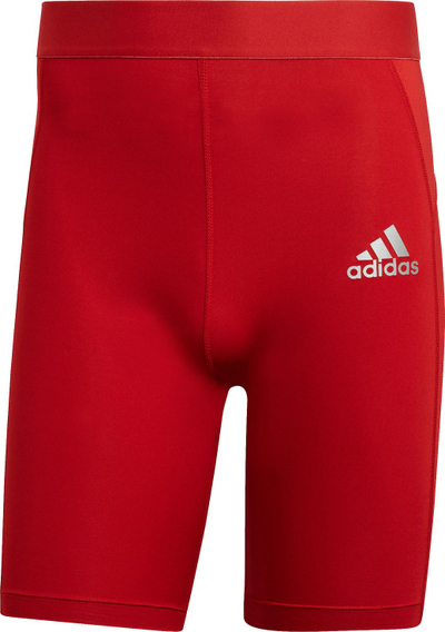 Pantallona të shkurtra kompresuese Adidas Techfit Tights M GU7314, AEROREADY, Primegreen, të kuqe