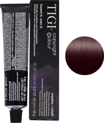 Боја за коса TIGI Colour Creative 4/2, средно кафеава виолетова, 60 ml