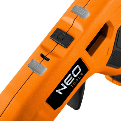 Pistole ngjitëse Neo 17-083, 3.7V, USB, portokalli