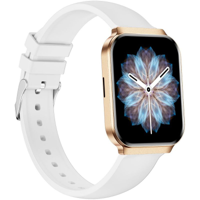 Smartwatch Gravity GT44-1, ekran me prekje, dy rripa, rozë gold