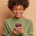 Klloçkë Roar Luna për Samsung Galaxy A14 5G, TPU, mban karikimin wireless, e kuqe