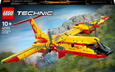 Lodër me lego LEGO Technic 42152 Firefighting Aircraft, aeroplan zjarrfikës, për kalama 10+, shumëngjyrësh