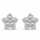 Set bizhuteri për femra Brilio Silver SET286W, vathë + qafore, i argjendtë