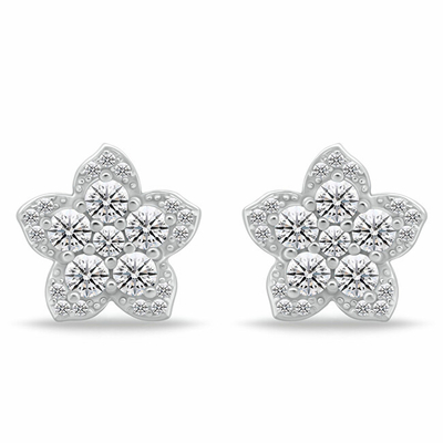 Set bizhuteri për femra Brilio Silver SET286W, vathë + qafore, i argjendtë