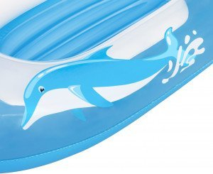 Varkë e fryrë për fëmijë Bestway Dolphin 34037, 102 x 69 cm, blu
