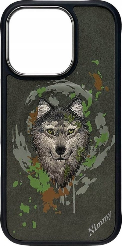 Maskë mbrojtëse Uniq Nimmy Wolf MagSafe për iPhone 16 Pro, TPU dhe polikarbonat, gri e errët