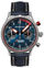 Ora dore Bauhaus Aviation Eurofighter 41mm, kronograf, lëkurë blu
