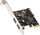 Kartë kontrolluese InLine PCIe 2.0 x1 76666L, 2x USB 3.0, SATA, e zezë
