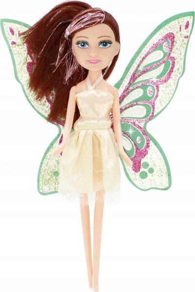 Kukull zanë Mega Creative Fairy, 23cm, me krahë me shkëlqim, shumëngjyrëshe