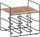 Raft për verë Wenko 50704100, 6 shishe, metal edhe bambu, i zi