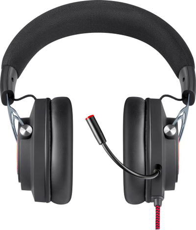 Kufje gaming Genesis Aspis Pro, 7.1 virtual surround, mikrofon që hiqet, të zeza me të kuqe