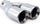 Далје ауспух AMiO 01308, 230mm, нерѓосувачки челик, хром