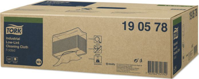 Peceta industriale Tork W4 Low Lint 190578, për pastrim të imët, blu