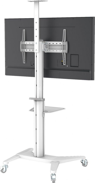 Karrocë dyshemeje për TV Techly ICA-TR48W, 37"-70", alumini, e bardhë