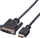 Kabllo HDMI në DVI-D Roline 11.04.5519, 1m, e zezë