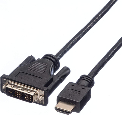 Kabllo HDMI në DVI-D Roline 11.04.5519, 1m, e zezë