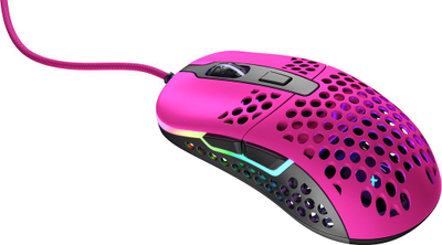 Mouse gaming Xtrfy M42 RGB, me kabllo, rozë