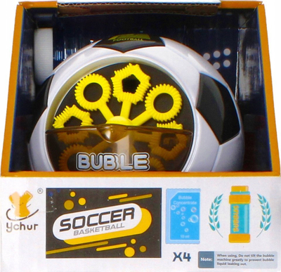Makina për flluska sapuni Mega Creative My Bubble 532612, në formë topi, e vogël për ta marrë me vete, me shumë ngjyra