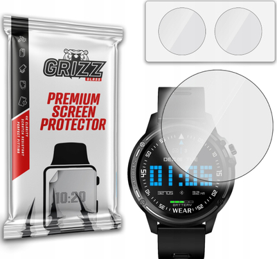Mbrojtës ekrani GrizzGlass HybridGlass, xham hibrid për smartwatch, paketim OxyFree, transparent