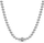Qafore për femra Pandora Beads & Pave Necklace, e argjendtë