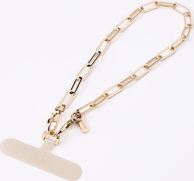 Rrip telefoni Uniq Coehl GoldiLocks Handstrap, për t’u var te dora a kyçi, për smartphone, ngjyrë ari champagne