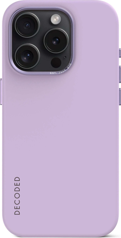 Futrollë Decoded Silicone Back Cover për iPhone 15 Pro Max, MagSafe, ngjyrë lejla