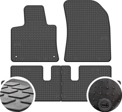 Tapete gome për veturë Citroen C4 Picasso II, set 4 copë, 2013-2021, të zeza
