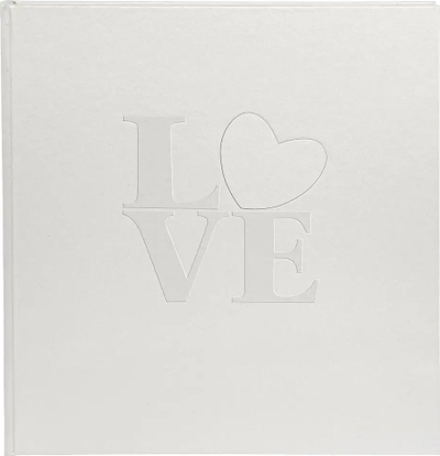 Album fotografish për dasëm Goldbuch White Love, 30x31cm, 60 faqe, i bardhë