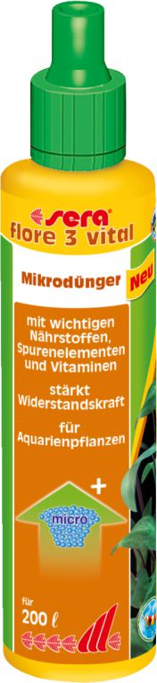 Shtesë ushqyese për akuarium Sera Flore 3 Vital, 50ml
