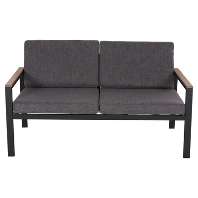 Divan kopshti SAFIN HM6279.03, 2 ulëse, alumin, antracit
