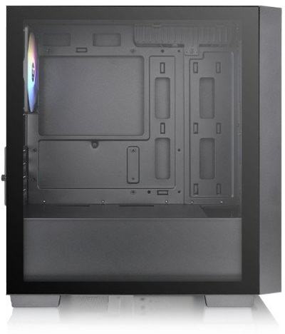 Kase kompjutri Thermaltake Versa H16 TG ARGB, Micro Tower, 3 ventilatorë 120mm ARGB, e zezë