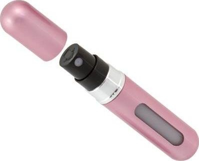 Атомизатор за патување за парфем AG352C, 5 ml, метален, розов