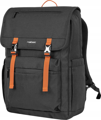 Çantë shpine për laptop NATEC Niala Ginger Orange, 15.6", e zezë