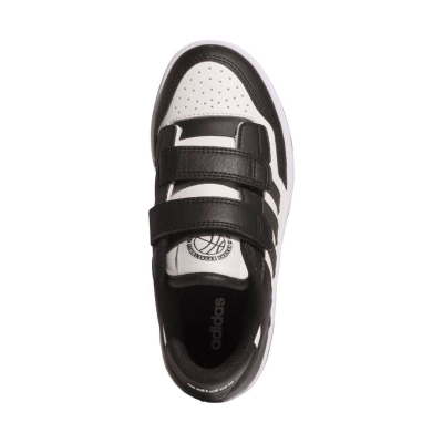 Детски патики Adidas Rapid Court Jr JP7654, велкро лепенки, гумен ѓон, бели
