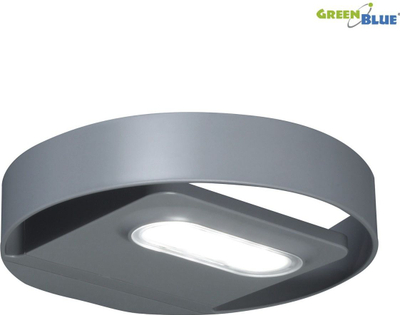 Llambë muri solare GreenBlue GB130, 3W LED, me sensor, e zezë