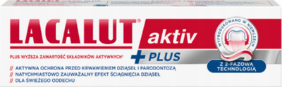 Паста за заби Lacalut Aktiv Plus, за пародонтоза, 75 ml