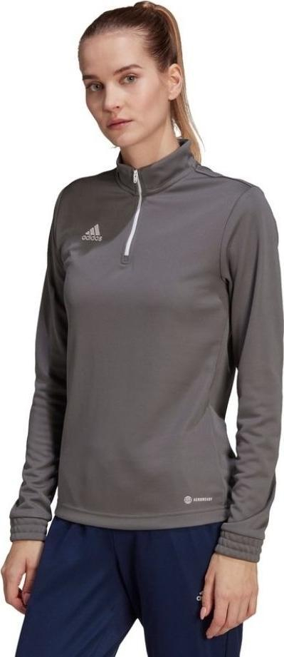Bluzë sportive për goca Adidas Entrada 22 Top Training, AEROREADY, me mëngë të gjata, gri