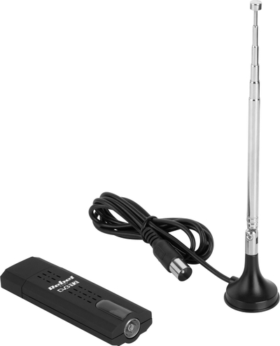Tјунер за телевизор Rebel Comp KOM1060, DVB T2 HEVC, Full HD, црн