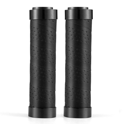 Doreza biçiklete Rockbros Handlebar Grips, antirrëshqitje, bllokim i dyanshëm, të zeza