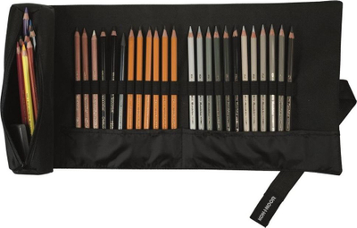 Etui lapsash Koh-I-Noor Djtb-24, rrotullues, kapacitet 24 lapsa, i zi