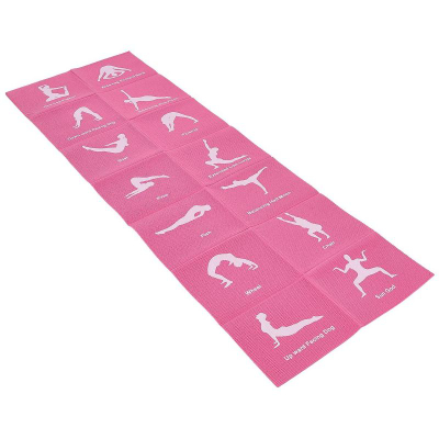 Tapet yoga i palosshëm EB Fit, 170x60 cm, 3 mm, rozë
