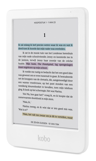 Lexues elektronik Kobo Clara Colour, 6", 16GB, Wi-Fi, i bardhë