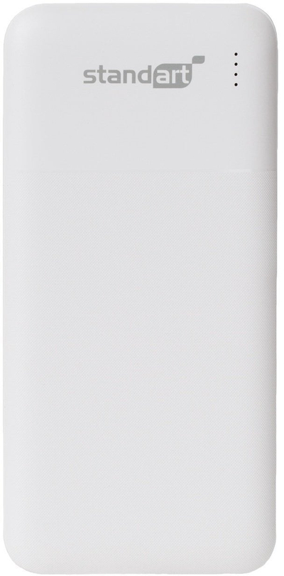 Powerbank Standart PB67, 10000mAh, 2x USB, i bardhë
