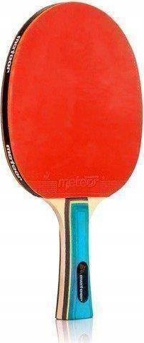 Rakete pingpongu Meteor Zephyr, veshje 2.1 mm, doreze ergonomike, e kuqe