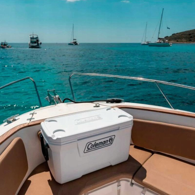 Frigorifer turistik Coleman 70QT Marine Cooler, 66L, mban akull 5 ditë, i bardhë