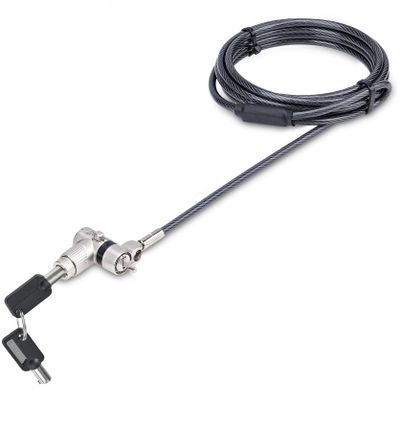 Kabllo sigurie StarTech UNIVKMKO-LAPTOP-LOCK, 3 në 1, 2 m