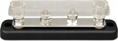 Shirit shpërndarës Victron Busbar 150A 4P, me terminale, me kapak, i zi